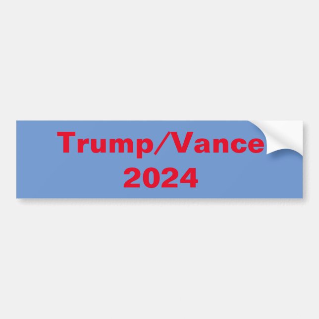 Pegatina Para Coche Trump/Vance 2024 (Frente)