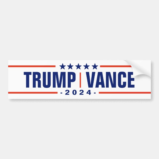 Pegatina Para Coche Trump Vance 2024 (Frente)