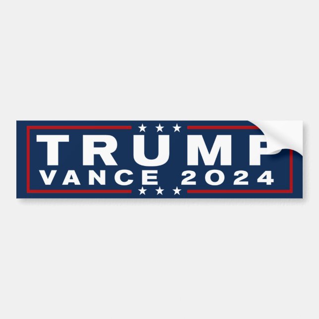 Pegatina Para Coche Trump Vance 2024 (Frente)