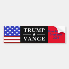 Pegatina Para Coche Trump Vance personalizado 2024