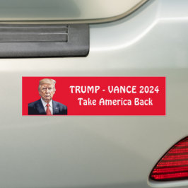 Pegatina Para Coche Trump Vance personalizado 2024