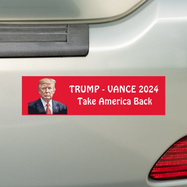 Pegatina Para Coche Trump Vance personalizado 2024 (en coche)