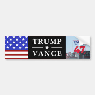 Pegatina Para Coche Trump Vance personalizado 2024