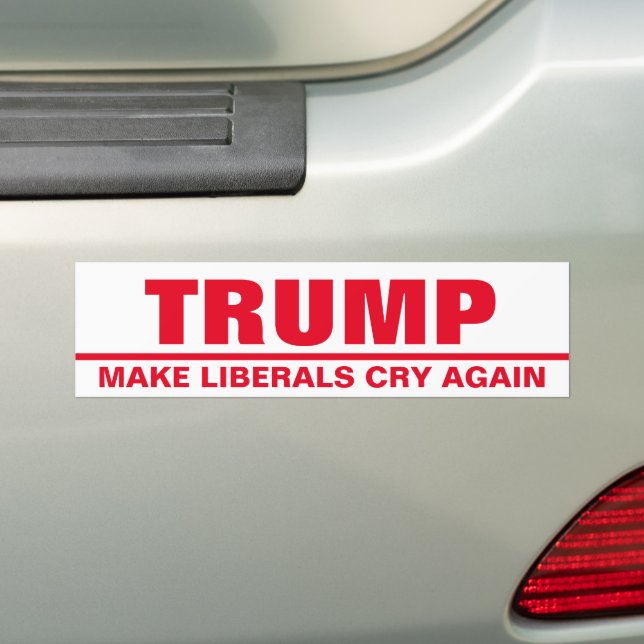 Pegatina Para Coche Trump vuelve a hacer llorar a los liberales elecci (en coche)