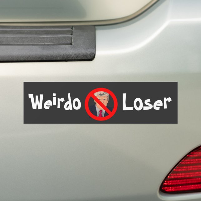 Pegatina Para Coche Trump Weirdo Perder Bomper Sticker (en coche)