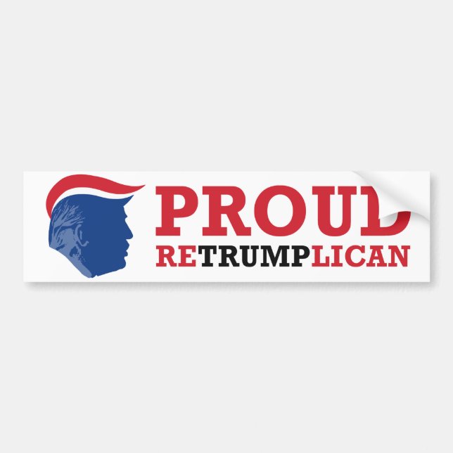 Pegatina Para Coche TrumpBumperTemp Presidente Retrumplican -.png (Frente)
