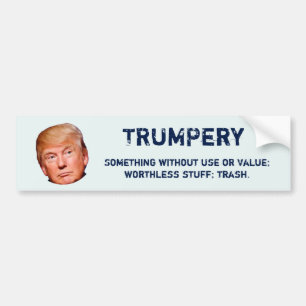 Pegatina Para Coche "TRUMPery: Algo sin uso o valor "