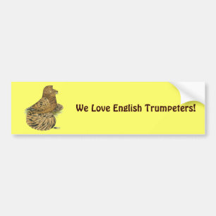 Pegatina Para Coche Trumpeter Pigeon Almond