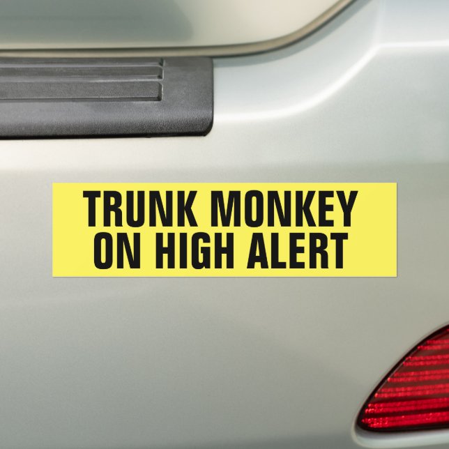 Pegatina Para Coche Trunk Monkey Funkey Advocacy Car (en coche)