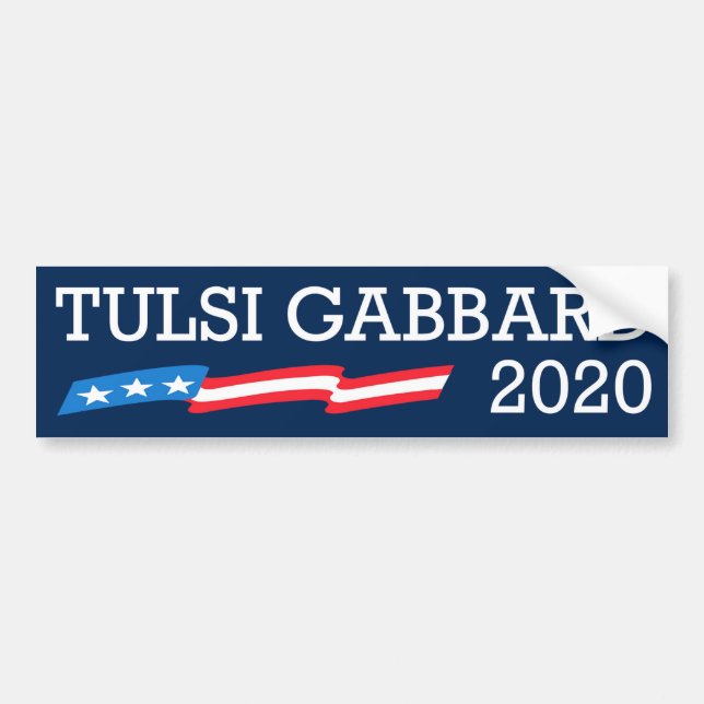 Pegatina Para Coche Tulsi Gabbard 2020 (Frente)