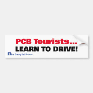 Pegatina Para Coche Turistas con PCB - Aprende a conducir