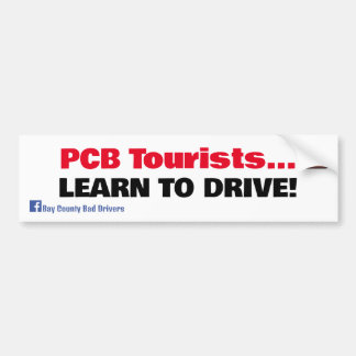 Pegatina Para Coche Turistas con PCB - Aprende a conducir