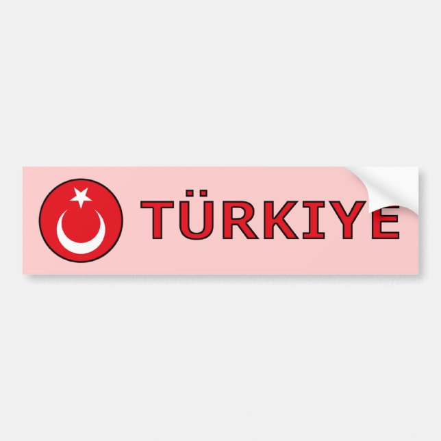 Pegatina Para Coche Turkiye (Frente)