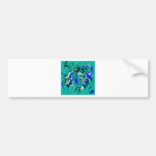 Pegatina Para Coche Turquoise marble texture
