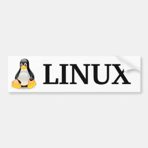 Pegatina Para Coche Tux con Linux