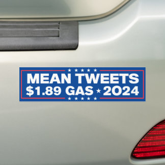 Pegatina Para Coche Tweets medios $1.89 Gas Trump 2024