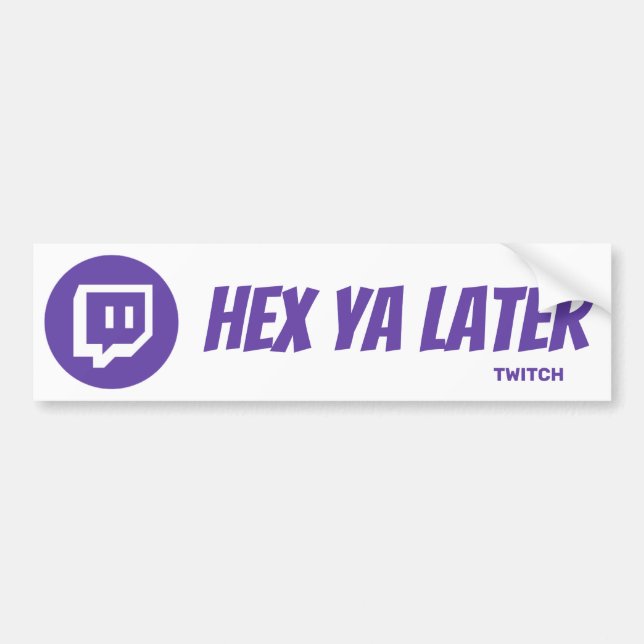 Pegatina Para Coche Twitch Tag (Frente)