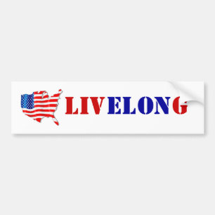 Pegatina Para Coche TY Elon LIVELONG apoya la bandera de la libertad d