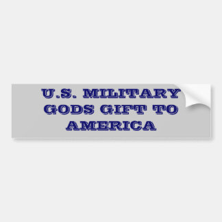 PEGATINA PARA COCHE U.S. REGALO DE MILITARYGODS A AMÉRICA