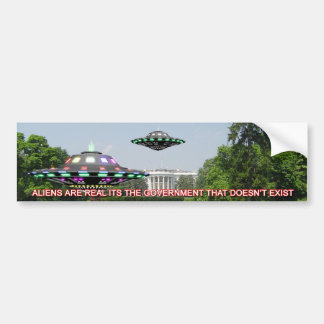 Pegatina Para Coche UFO en el césped del whitehouse