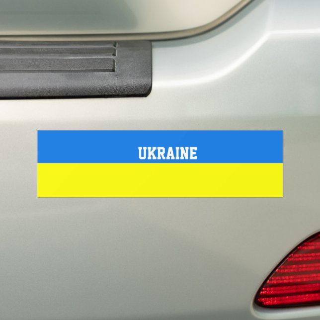 Pegatina Para Coche Ukraine Flag Bumper Sticker (en coche)