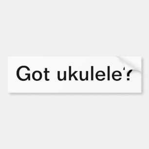 Pegatina Para Coche ¿Ukulele conseguido?