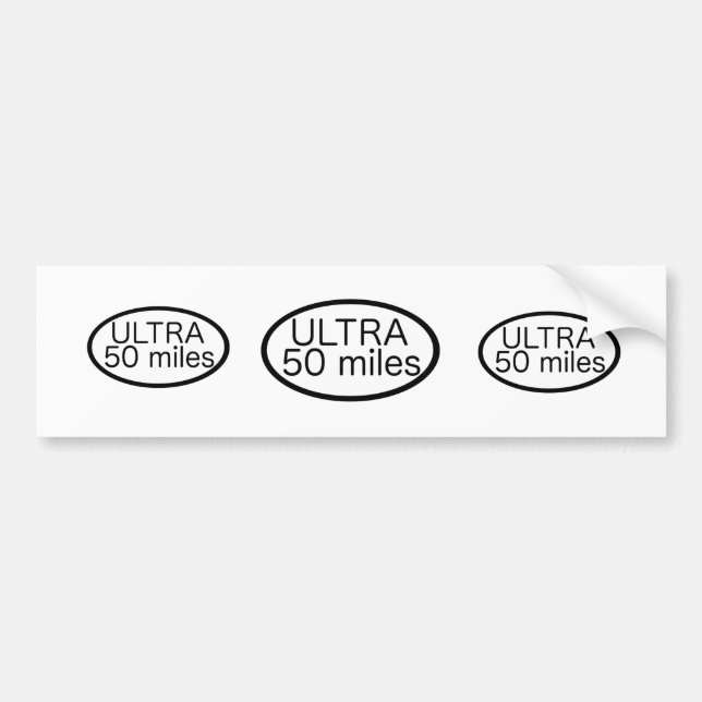 Pegatina Para Coche Ultra maratón (Frente)