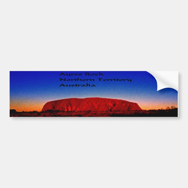 Pegatina Para Coche Uluru, sitio sagrado aborigen (Frente)