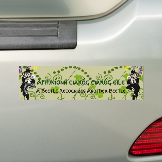 Pegatina Para Coche Un escarabajo reconoce otro escarabajo (en coche)