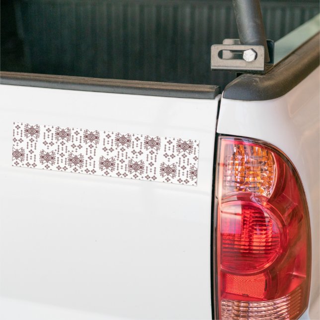 Pegatina Para Coche un fondo blanco con un patrón rojo (En Camión)