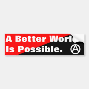 Pegatina Para Coche un mejor mundo es bumpersticker posible