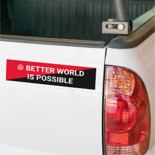 Pegatina Para Coche Un mundo mejor es posible anarquista