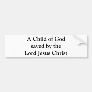 Pegatina Para Coche Un niño de dios ahorrado por el señor Jesucristo