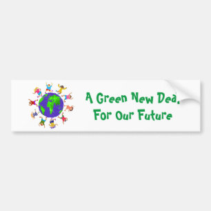 Pegatina Para Coche Un nuevo acuerdo verde para nuestro futuro
