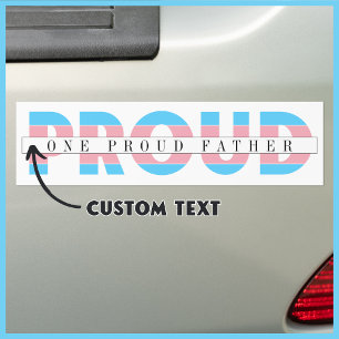 Pegatina Para Coche Un padre orgulloso Personalizado de derechos trans