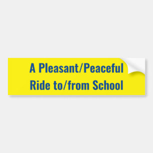 Pegatina Para Coche Un paseo agradable/pacífico a/desde muestra de la