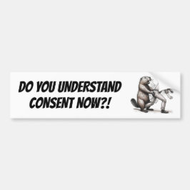 Pegatina Para Coche "Un Testigo Enfadado: ¡¿Entiendes Ahora El Consent