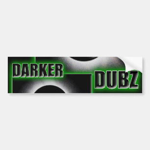Pegatina Para Coche Una copia verde MÁS OSCURA de DUBZ Dubstep