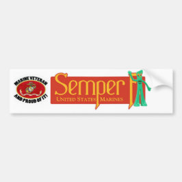 Pegatina Para Coche Una cosa marina. Gumby de semilla - Siempre flexib