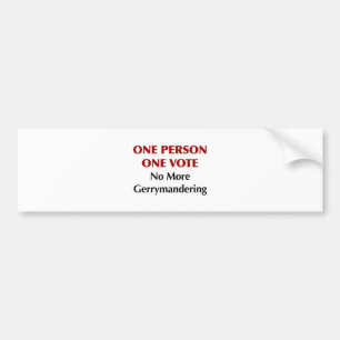 Pegatina Para Coche Una persona, un voto, no más manipulación
