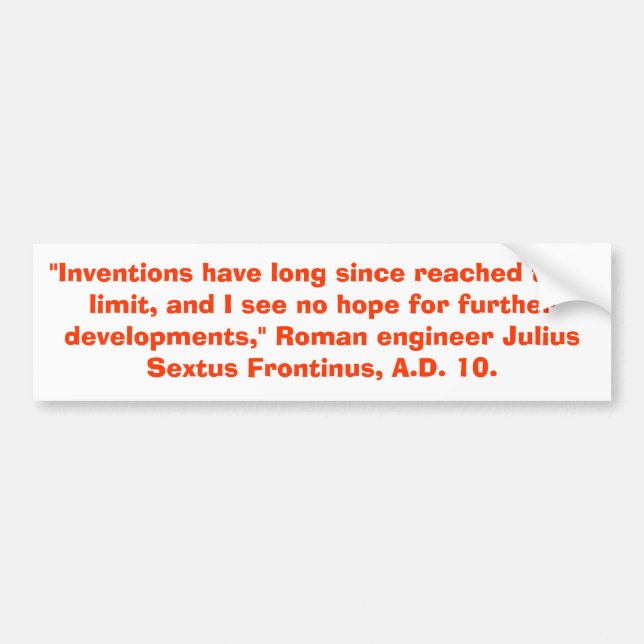 Pegatina Para Coche ¡una predicción loca! (Frente)