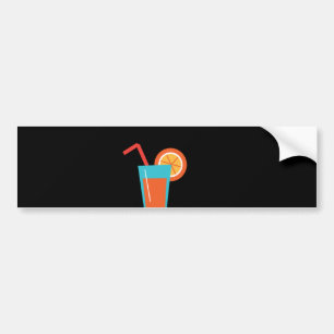 Pegatina Para Coche Una taza de jugo de naranja