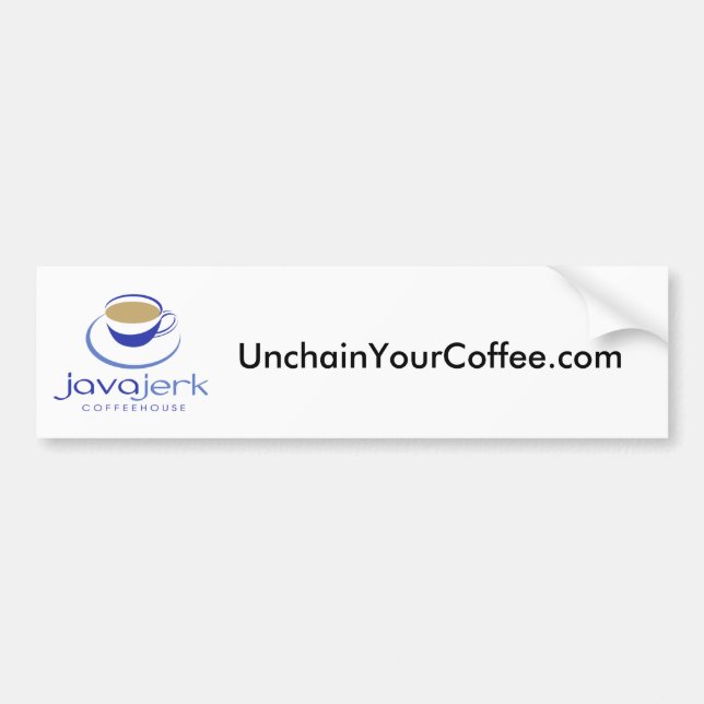 Pegatina Para Coche UnchainYourCoffee.com (Frente)