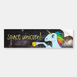 Pegatina Para Coche ¡Unicornio del espacio!