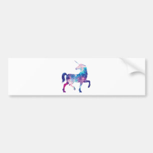Pegatina Para Coche Unicornio mágico brillante