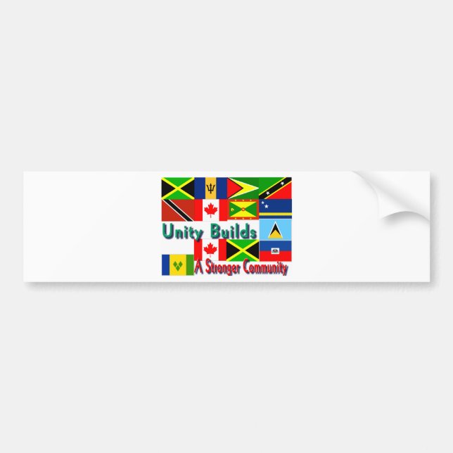 Pegatina Para Coche Unidad caribeña-canadá (Frente)