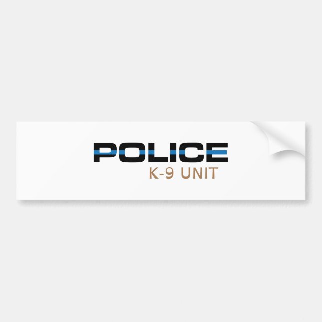 Pegatina Para Coche Unidad de la policía K-9 (Frente)