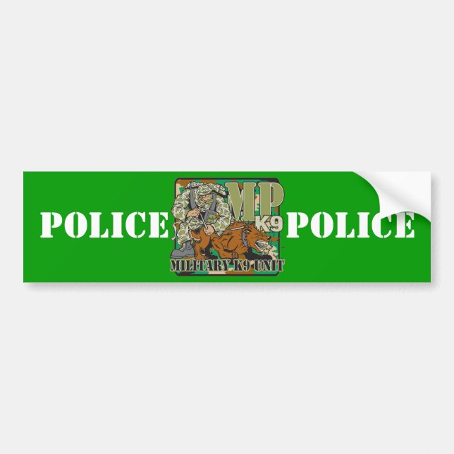 Pegatina Para Coche Unidad militar K9 (Frente)