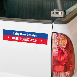 Pegatina Para Coche Unidad sobre la división azul rojo