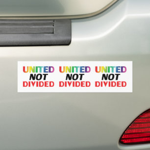 Pegatina Para Coche Unidos no dividido - rojo, blanco, azul